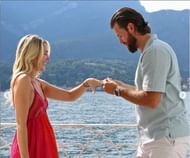 Martin putting the ring on Danielle's hand. (@spencermartin30)